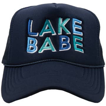 Lake Babe Trucker Hat | Navy