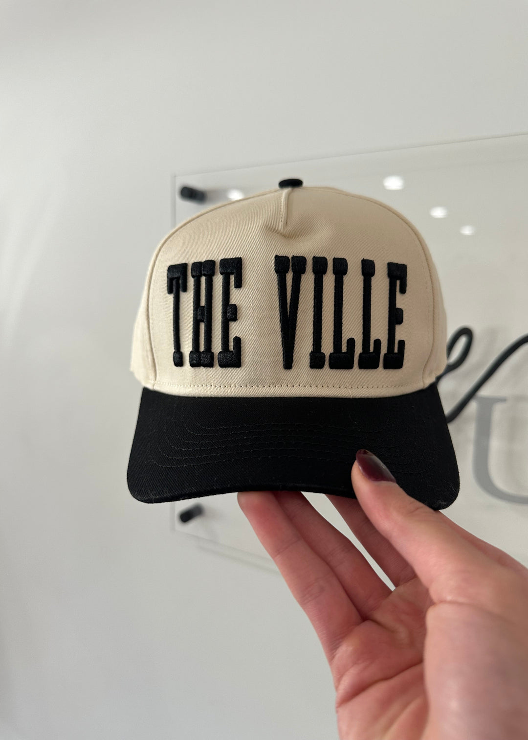 The Ville Hat | Cream & Black