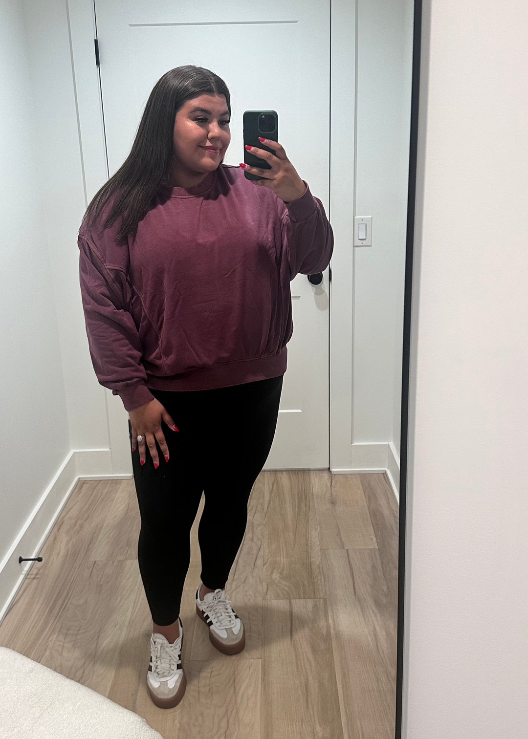 What's The Point Pullover | Eggplant | Curvy