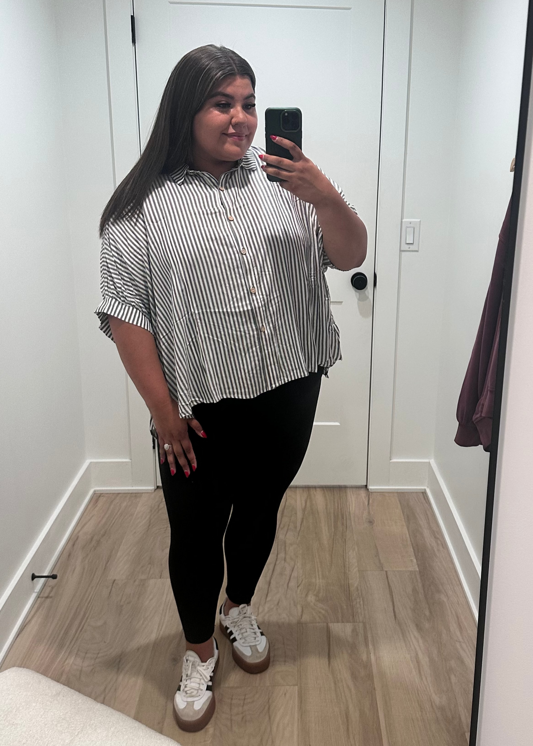 Stadium Stripes Top | Curvy