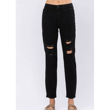 Load image into Gallery viewer, Roxanne High Waisted Boyfriend Jeans | Black
