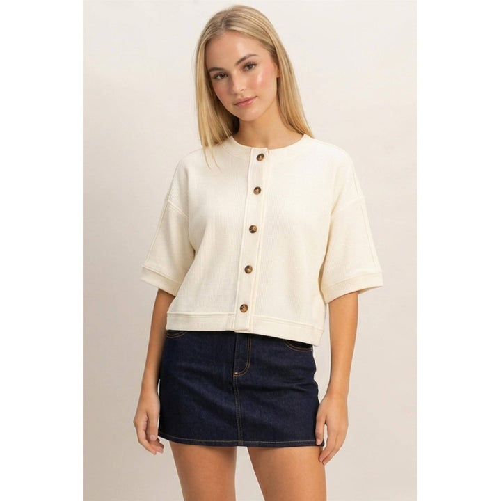 Witten Button-Down Top | Black, Cream, Cherry, Green