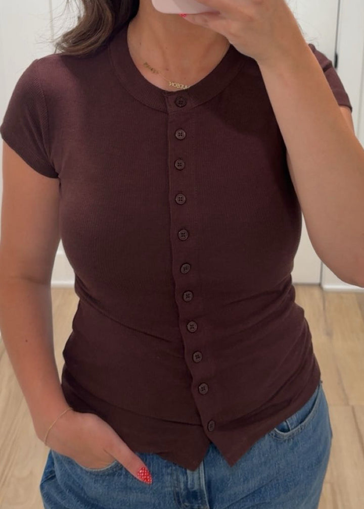 The Weekday Top | Brown
