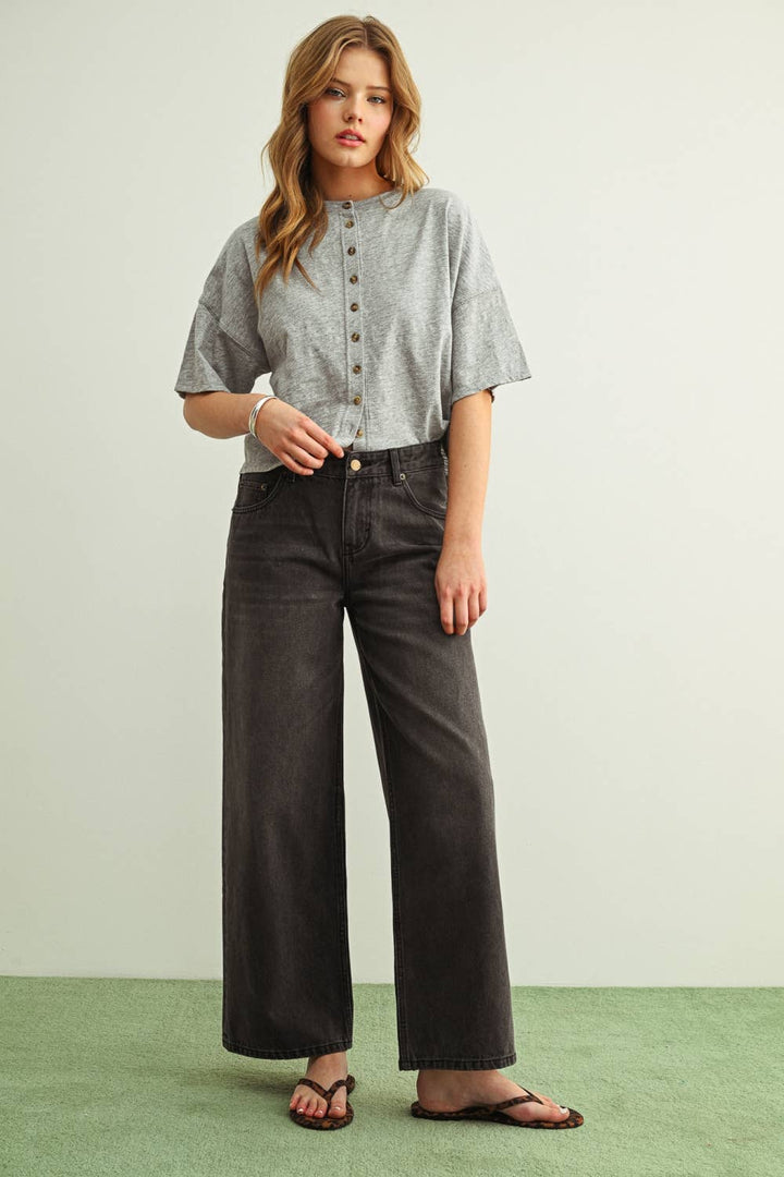 After Hours Wide Leg Jeans