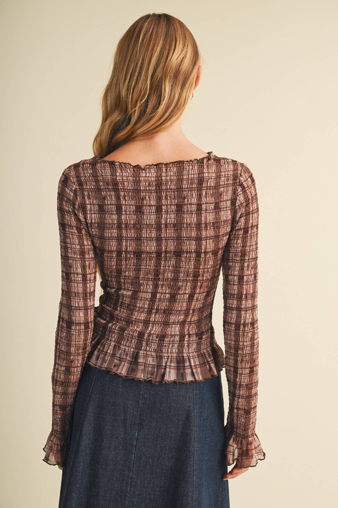 Presley Plaid Top