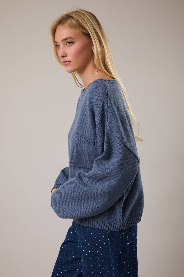 Dusty Blue Sweater