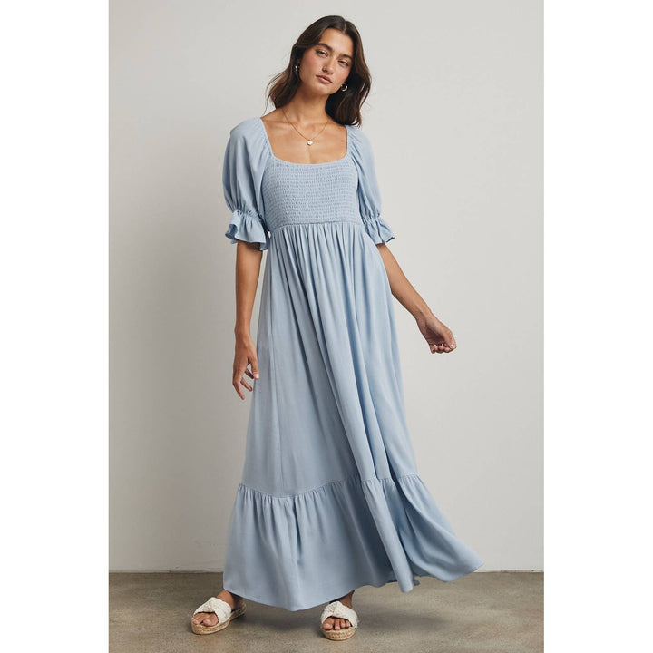Sunday Stroll Maxi Dress | Sage + Blue | Restock