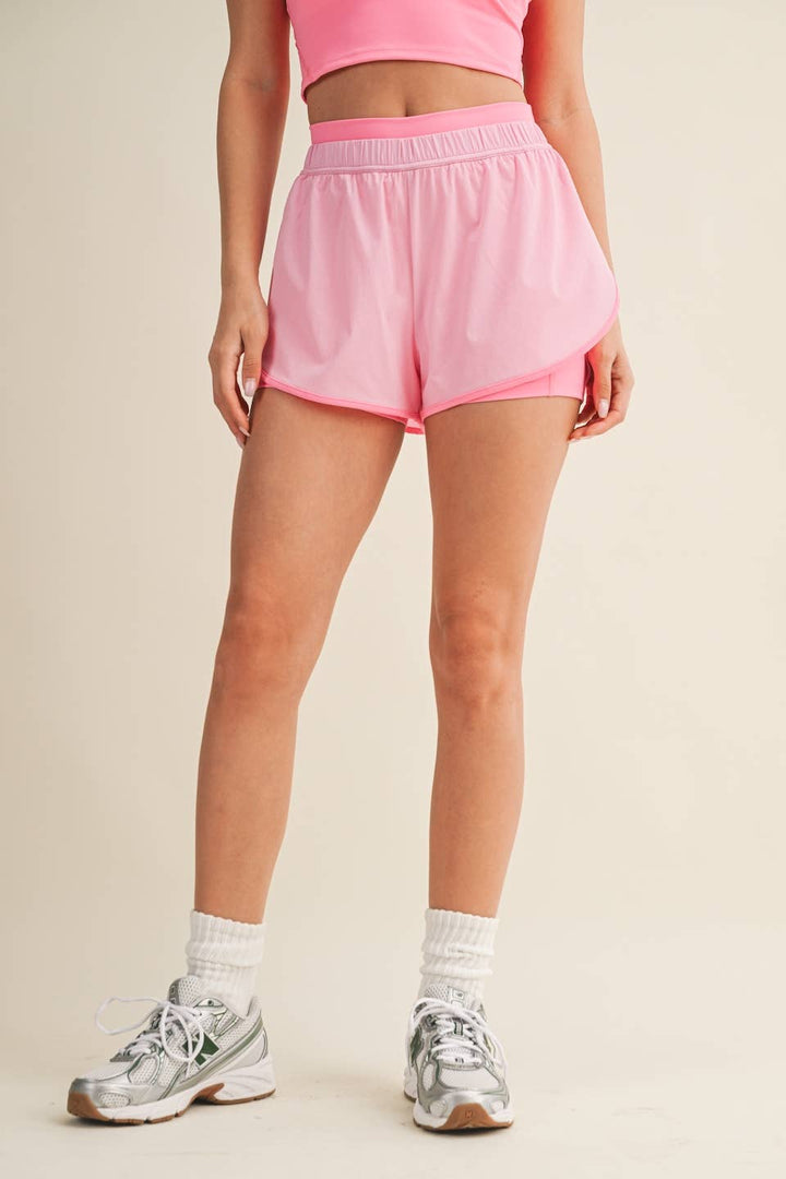Hot Girl Walk Shorts | Pink + Blue