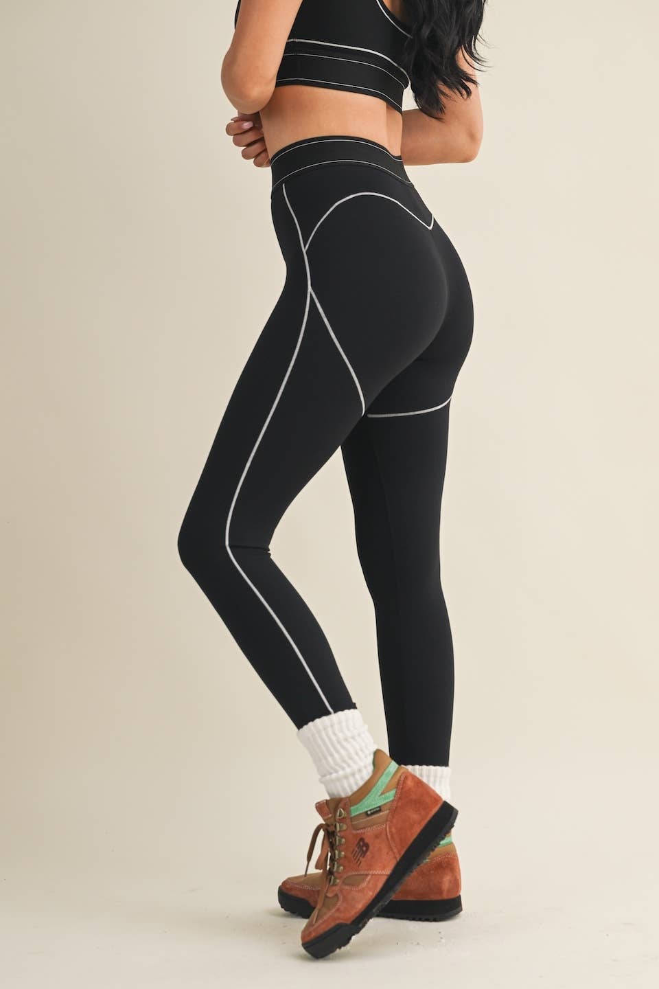Align High Rise Contour Leggings | Pink + Taupe + Black