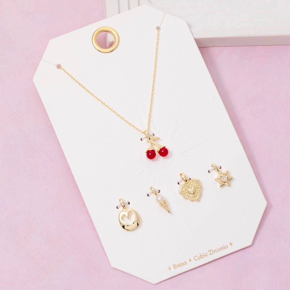 Cherry Swappable Pendant Necklace