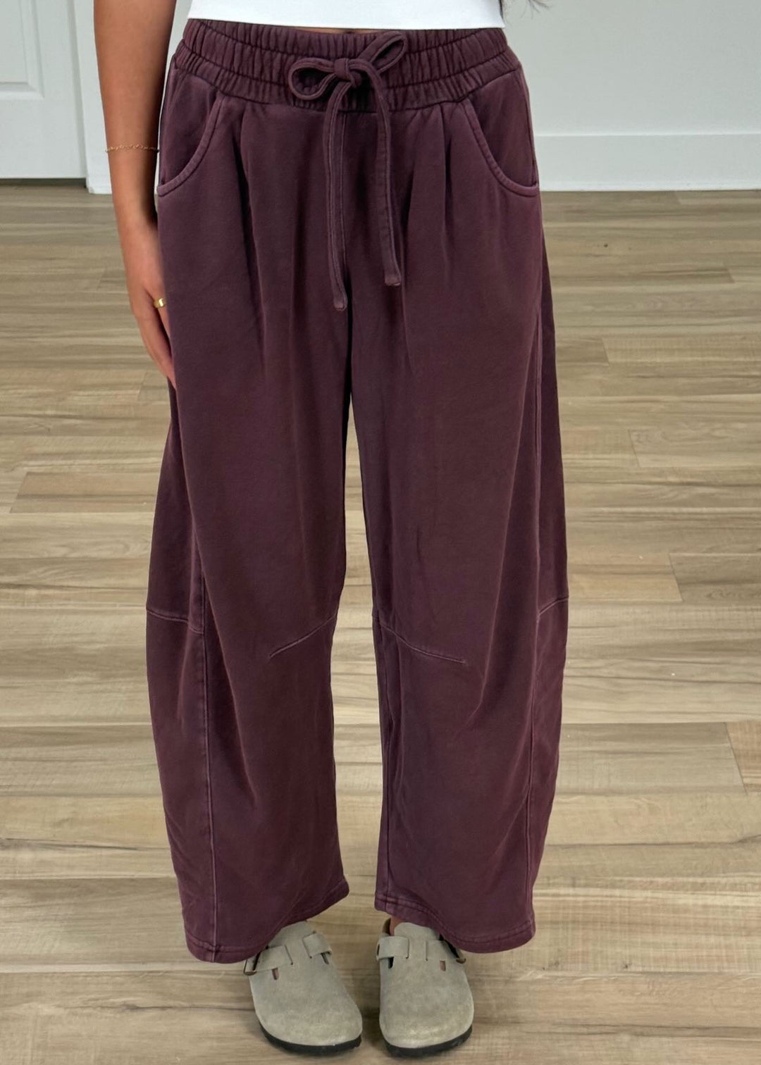 Maroon Barrel Sweatpants
