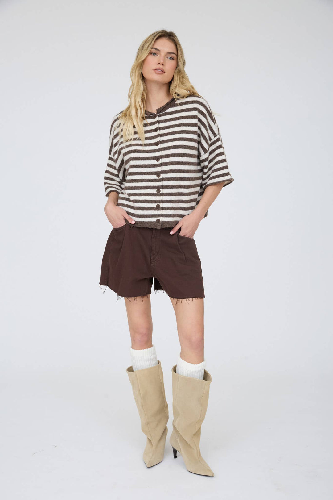 Cocoa Cream Sweater Cardigan