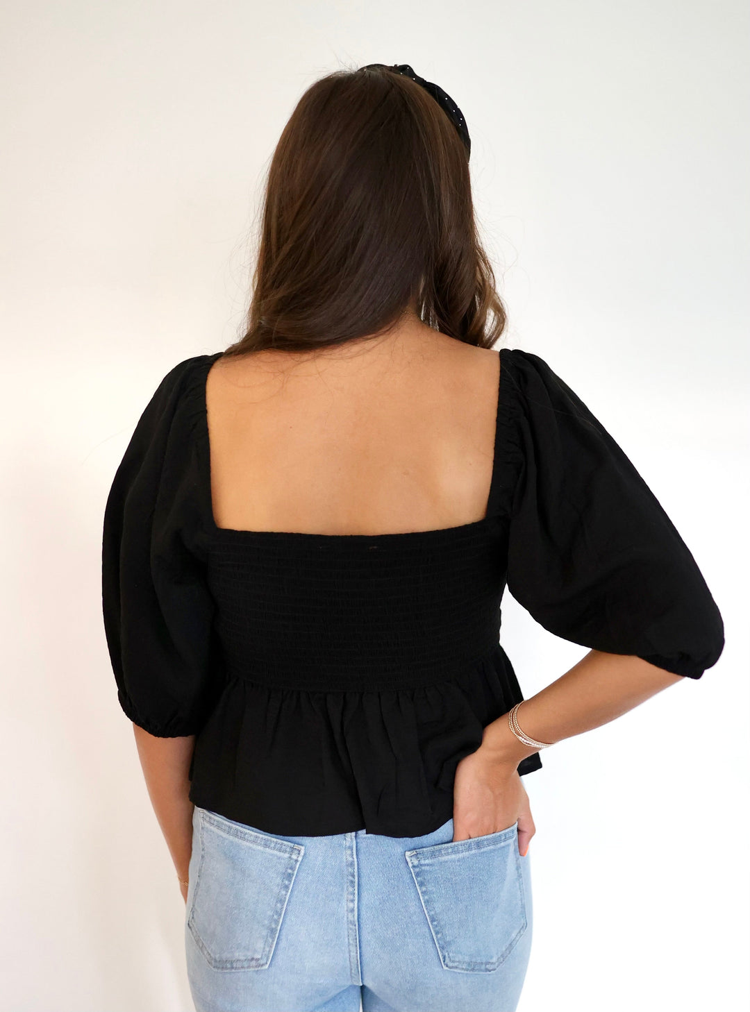 Girls Night Top | Black