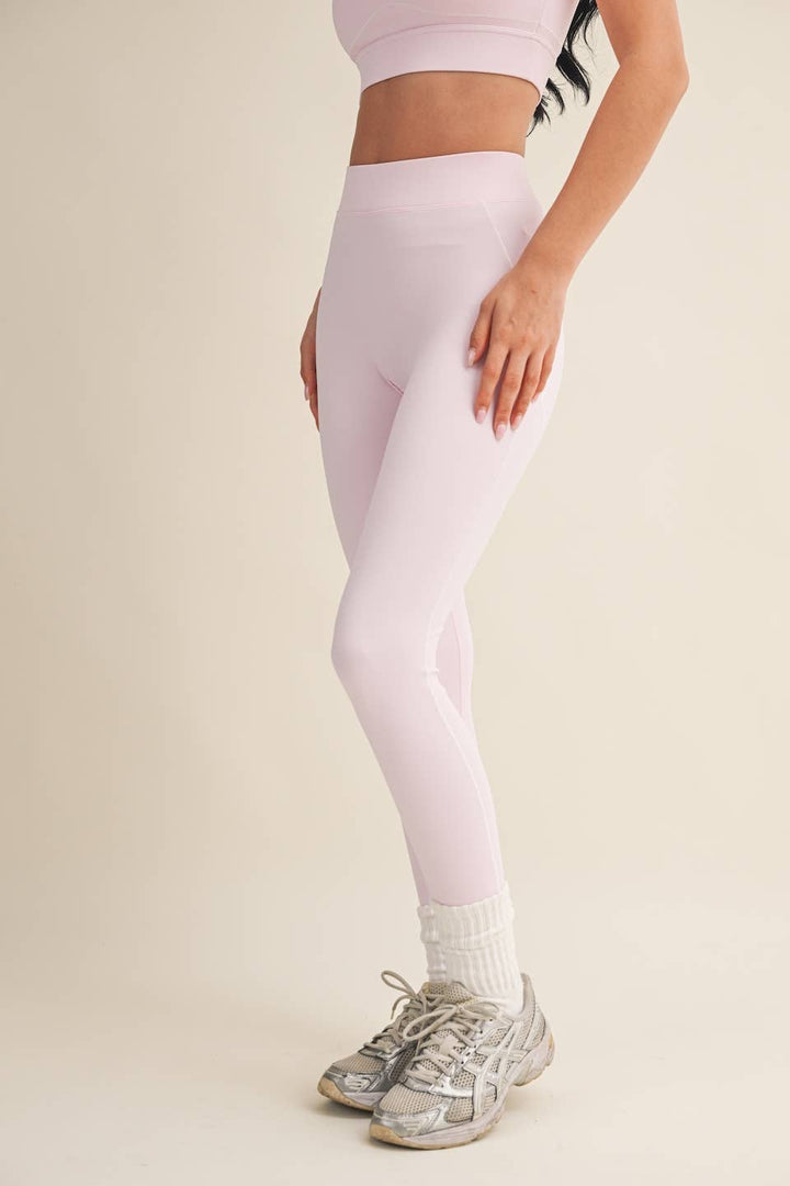 Align High Rise Contour Leggings | Pink + Taupe + Black