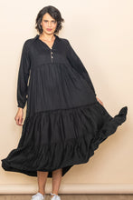 Load image into Gallery viewer, Button Down Maxi Dress | Black
