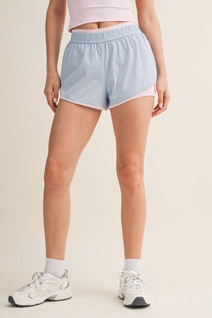 Hot Girl Walk Shorts | Pink + Blue