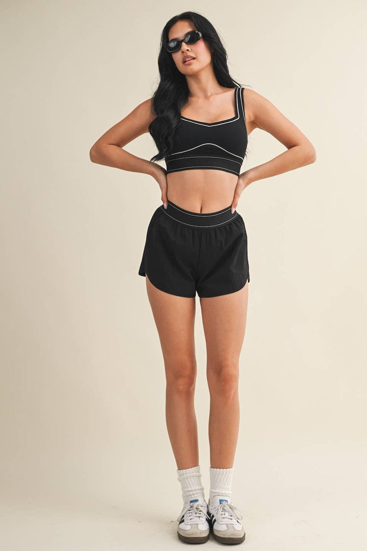 Align Sports Bra | Taupe, Pink, + Black