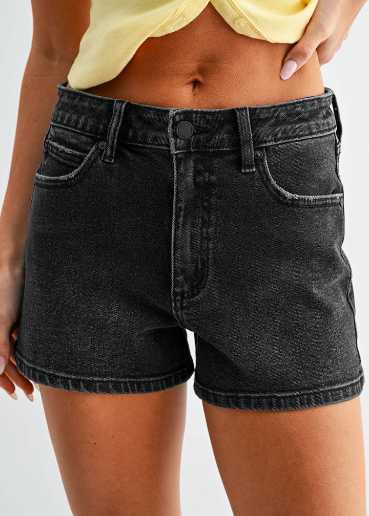 Classic Hem Shorts | Black