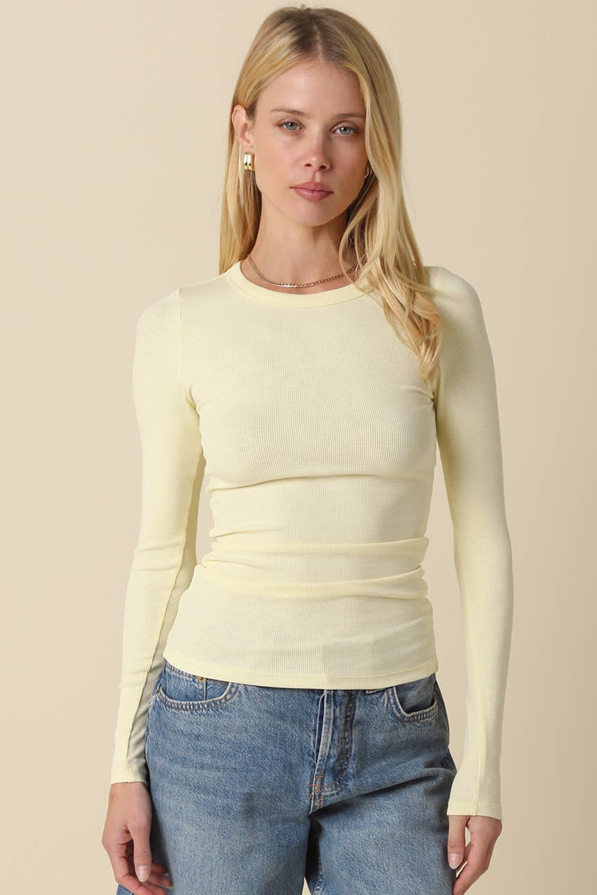 The Daily Rib Top | Lilac, Butter, Blue