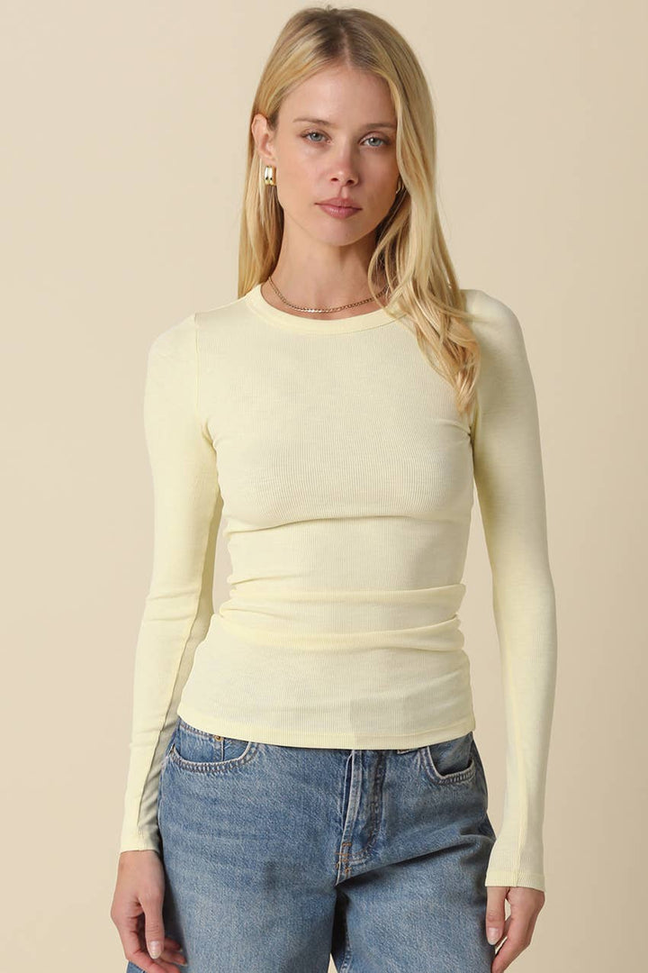The Daily Rib Top | Lilac, Butter, Blue