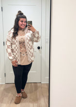 Load image into Gallery viewer, Check Mate Cardigan | Taupe
