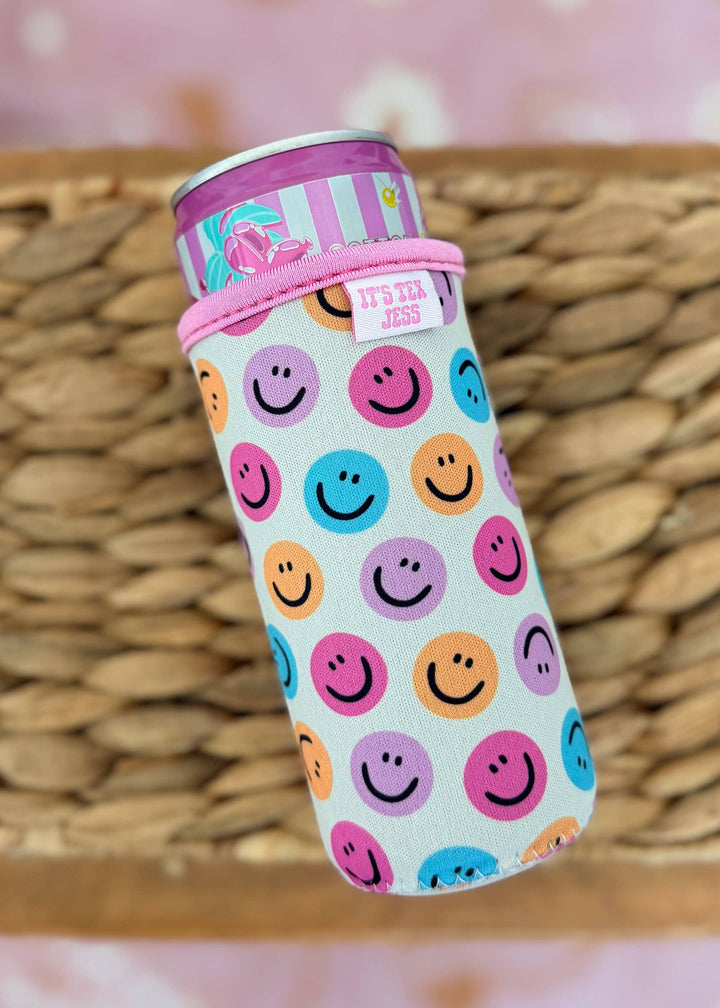 Slim Can Sleeve-Happy Face