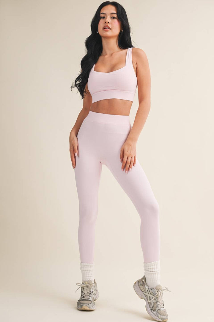 Align Sports Bra | Taupe, Pink, + Black