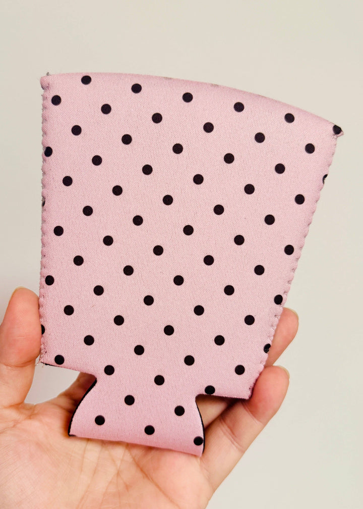 Pink & Brown Polka Dot Sleeve