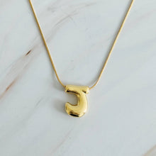 Load image into Gallery viewer, Bubble Letter Necklace | Gold
