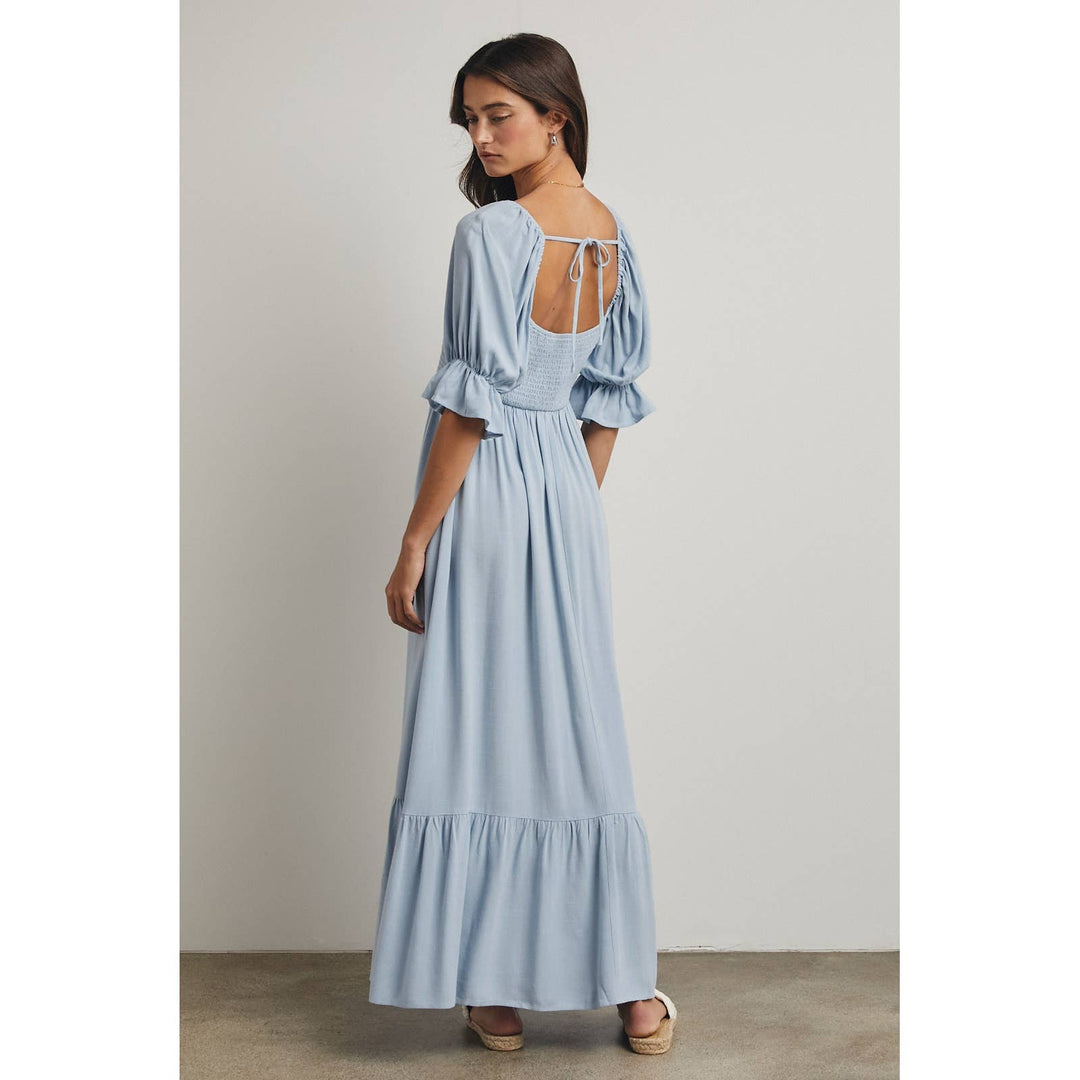 Sunday Stroll Maxi Dress | Sage + Blue | Restock