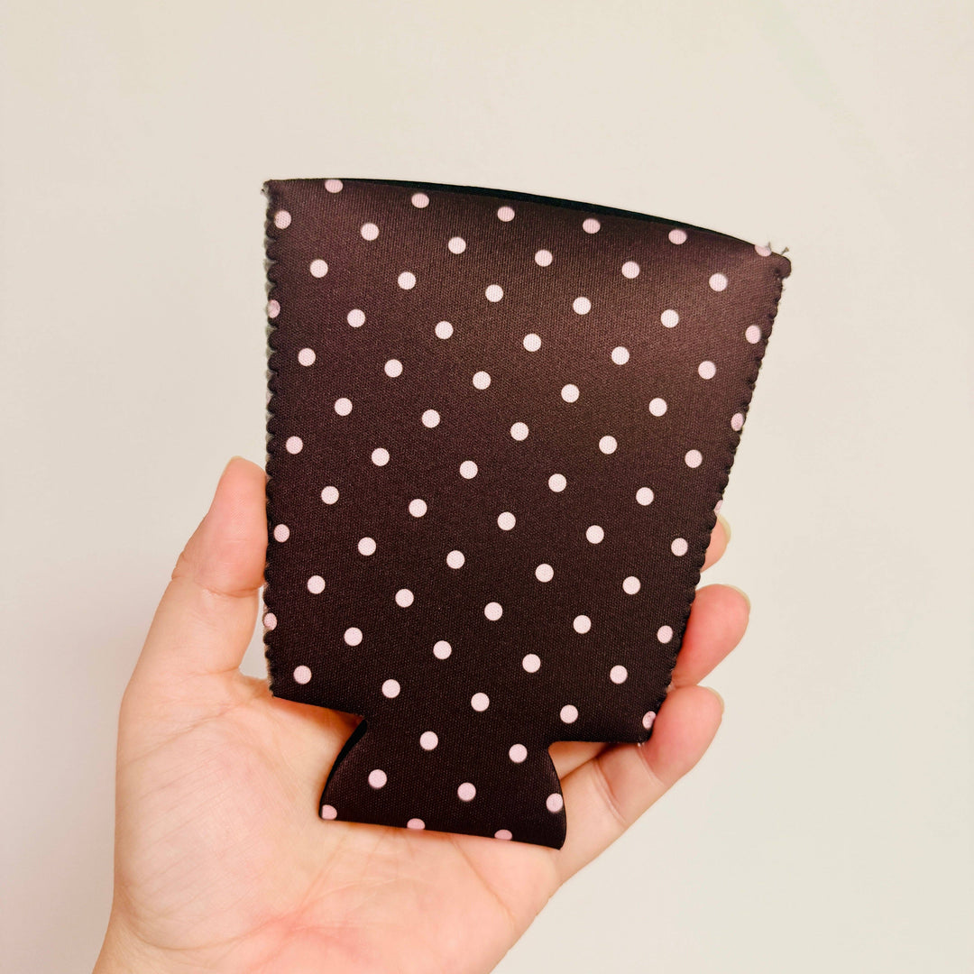 Pink & Brown Polka Dot Sleeve