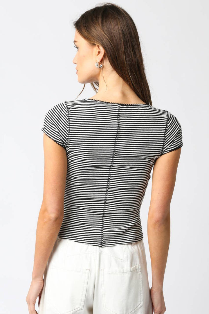B&W Striped Top