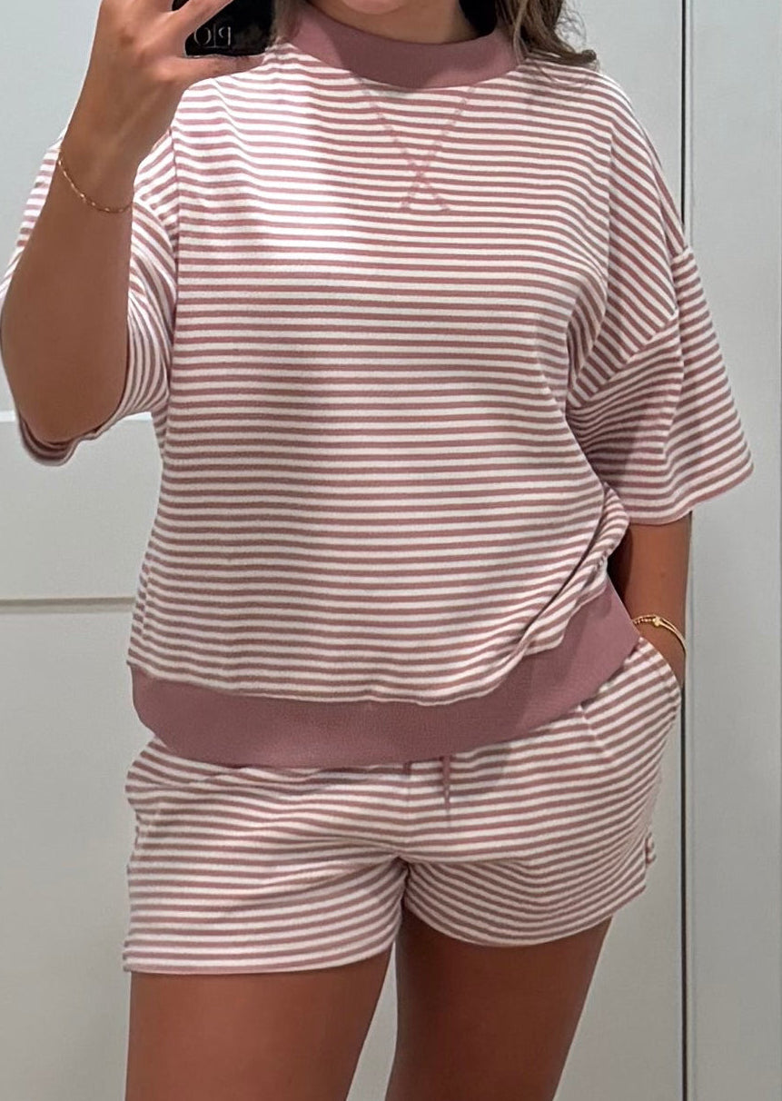 Blush Stripe Set