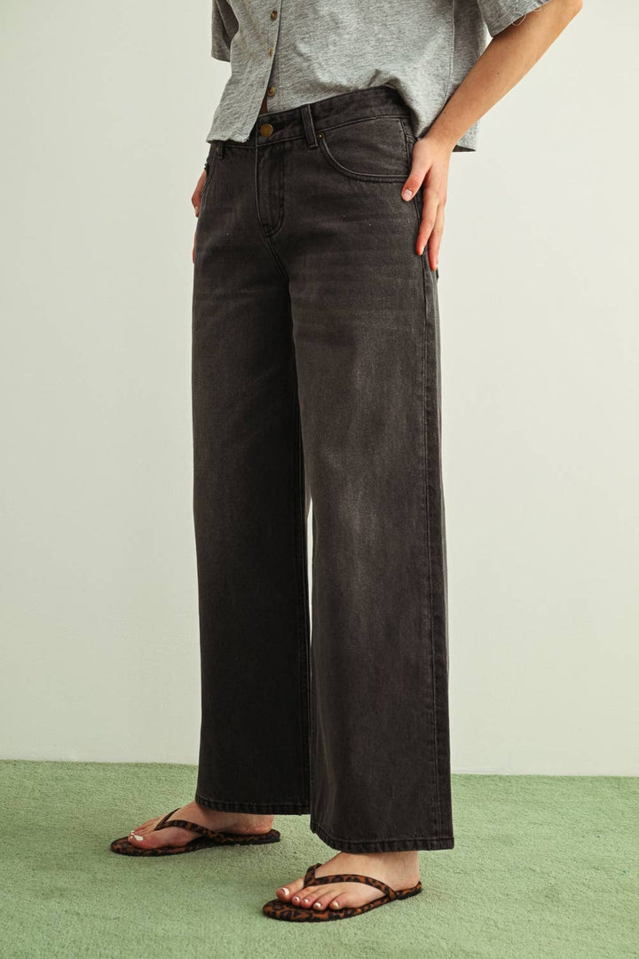 After Hours Wide Leg Jeans