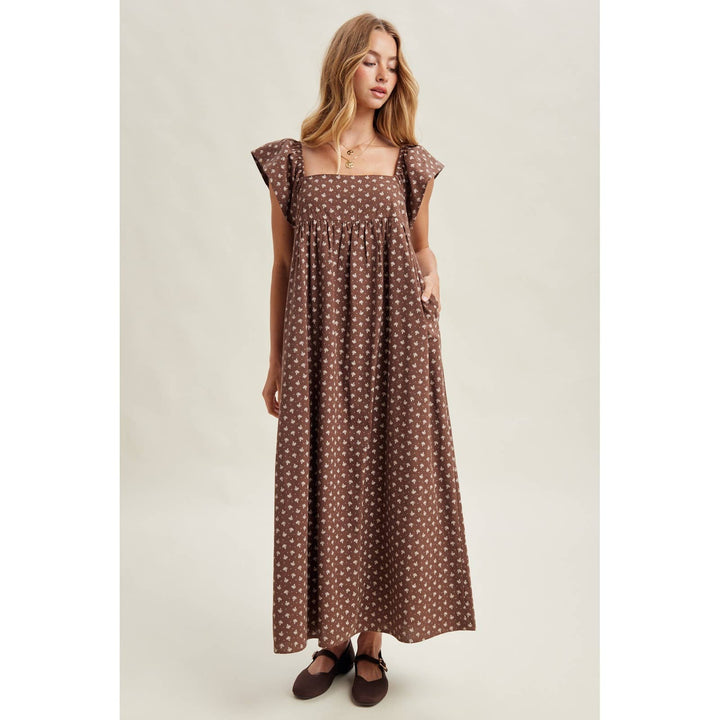 Chestnut Charm Midi Dress