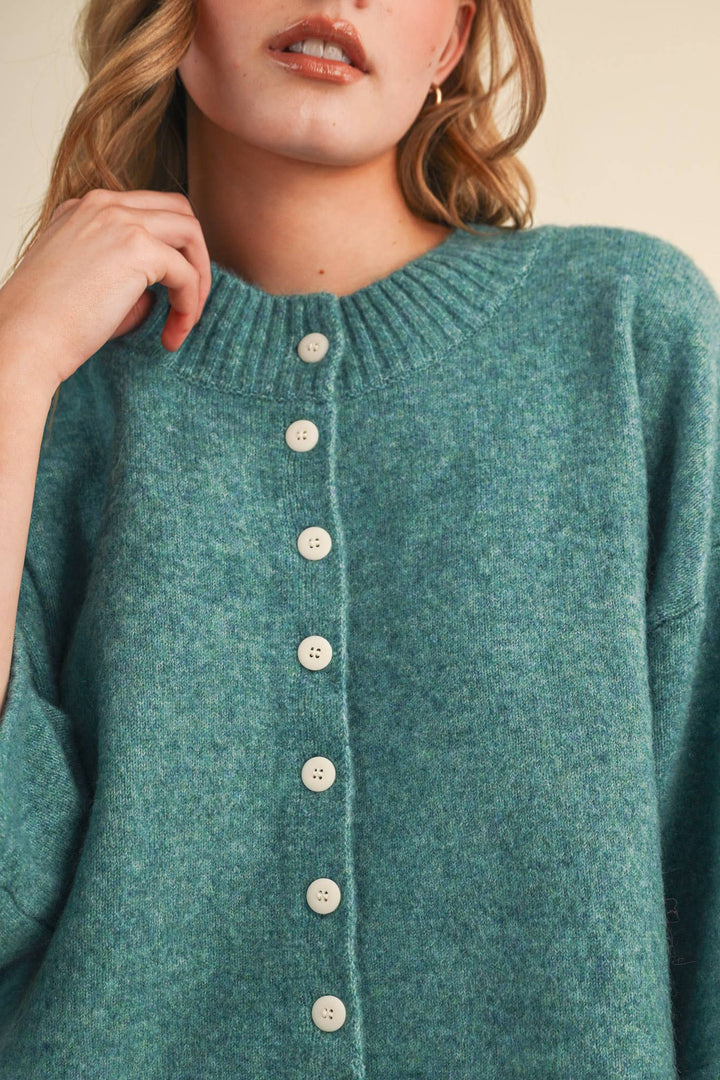 Autumn Skies Sweater | Rust + Teal