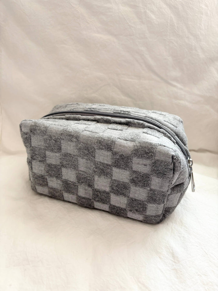 Checker Make Up Pouch