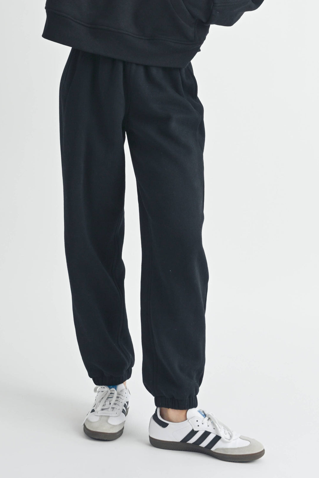 You're Invited Relaxed Joggers | Heather Grey + Black