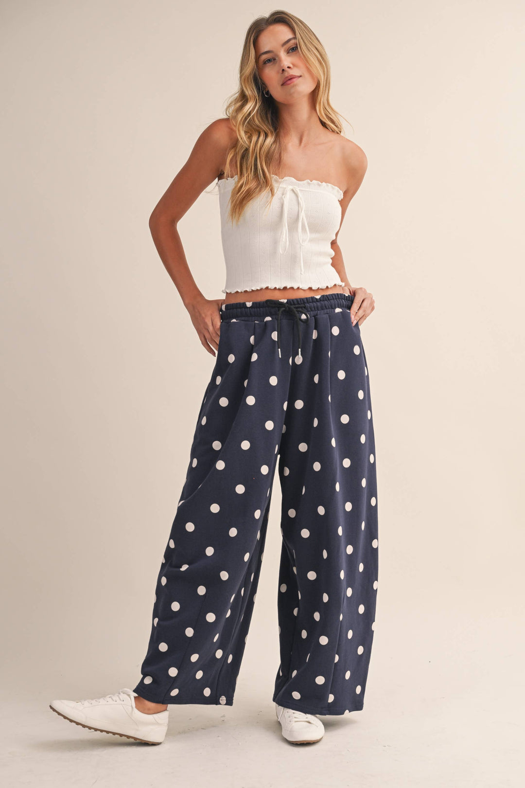 The Navy Spot Barrel Sweatpants