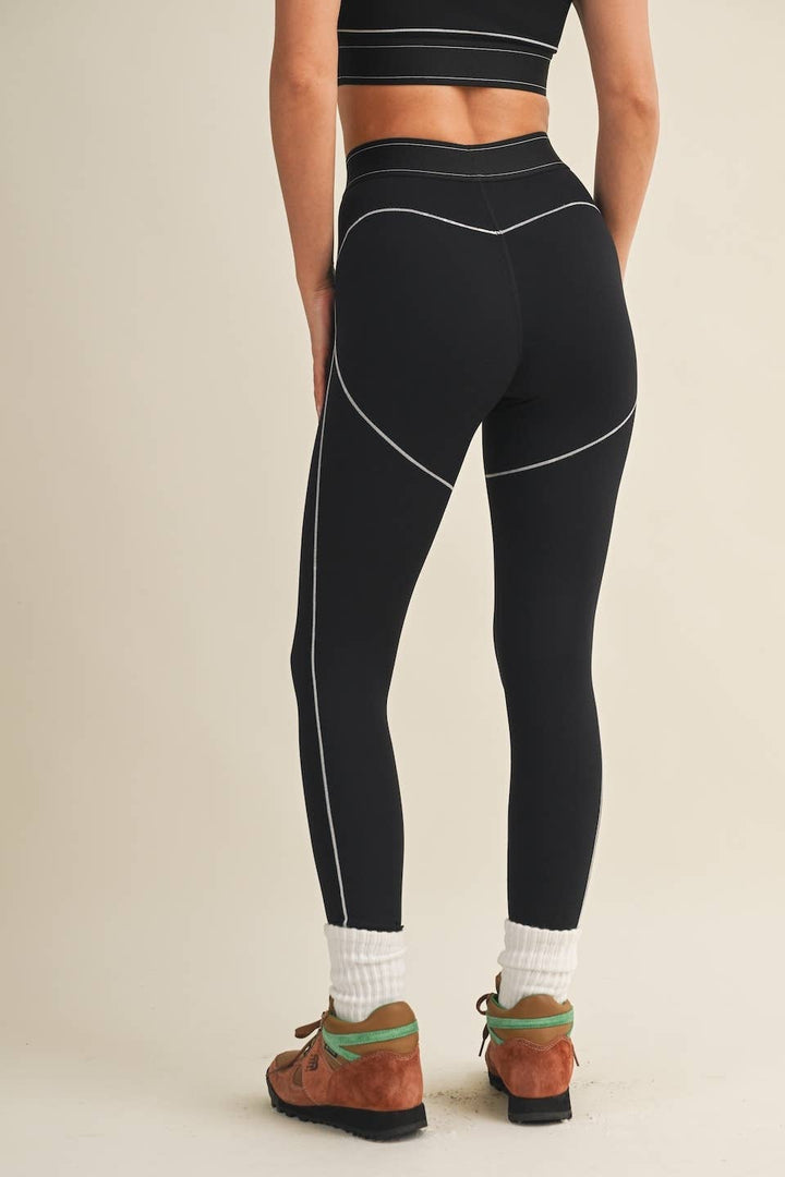 Align High Rise Contour Leggings | Pink + Taupe + Black