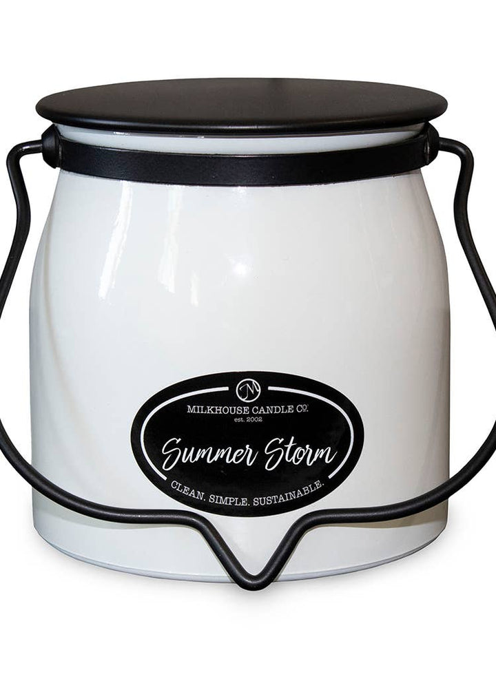 16 oz Butter Jar Candle: Summer Storm
