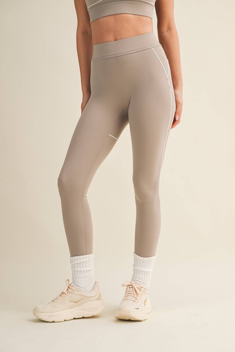 Align High Rise Contour Leggings | Pink + Taupe + Black