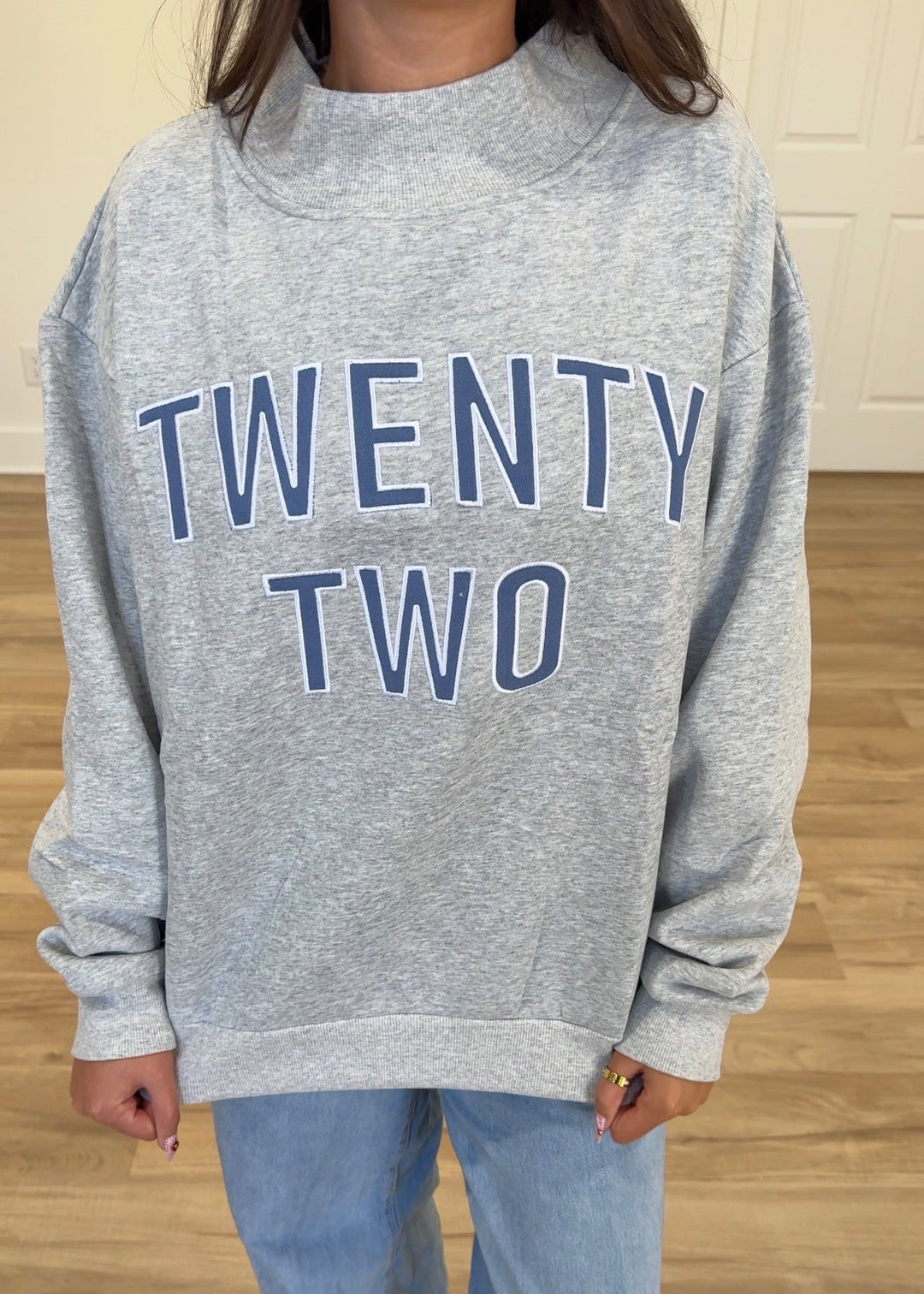 Gray Twenty-Two Mockneck | Conley's Crews