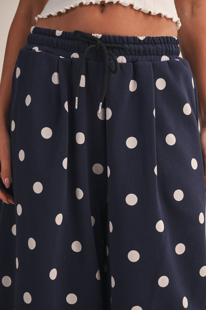 The Navy Spot Barrel Sweatpants