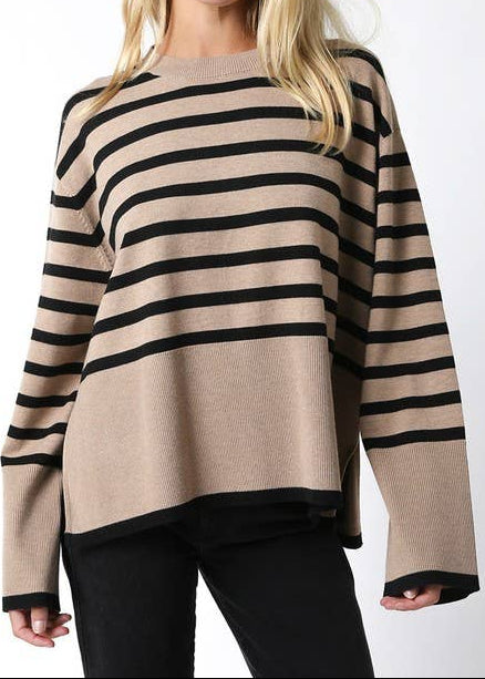 Driftwood Stripe Sweater