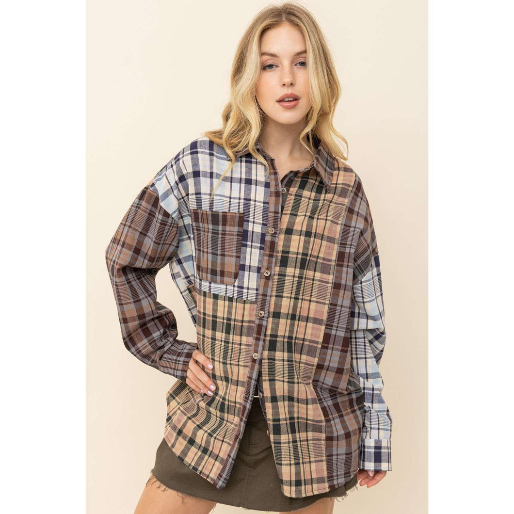 Fall Vibes Only Flannel | Multi Color