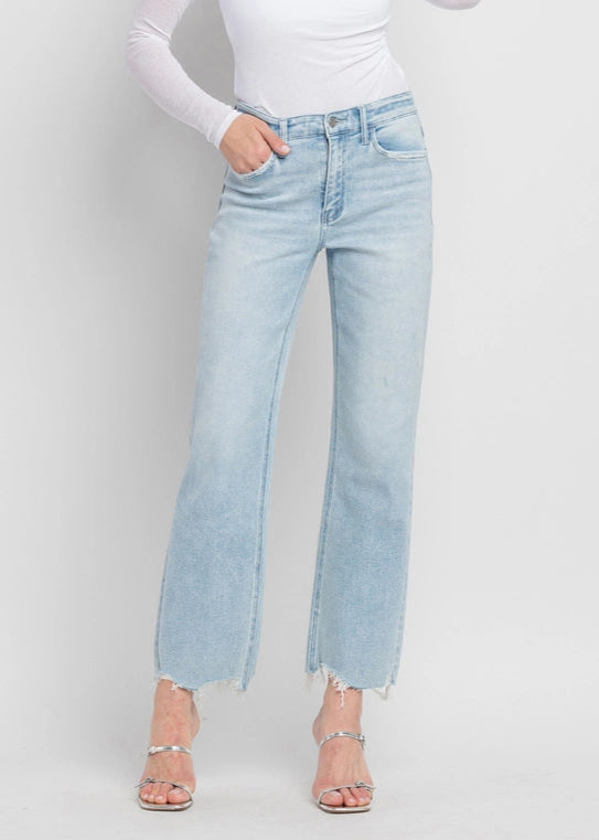 Vervet High Rise Slim Wide Jeans | Restock | Best Seller