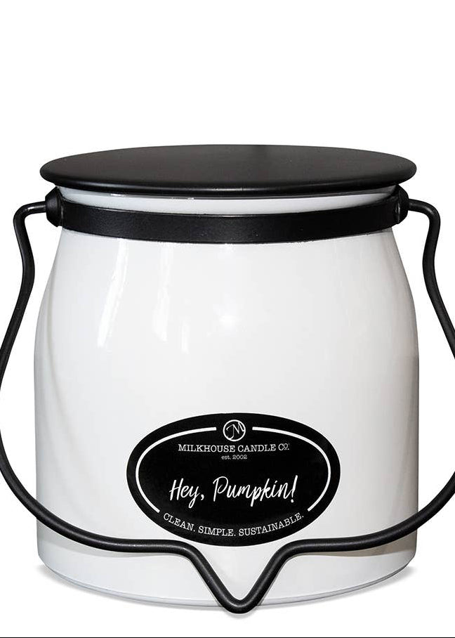 16 oz Butter Jar Candle: Hey, Pumpkin!