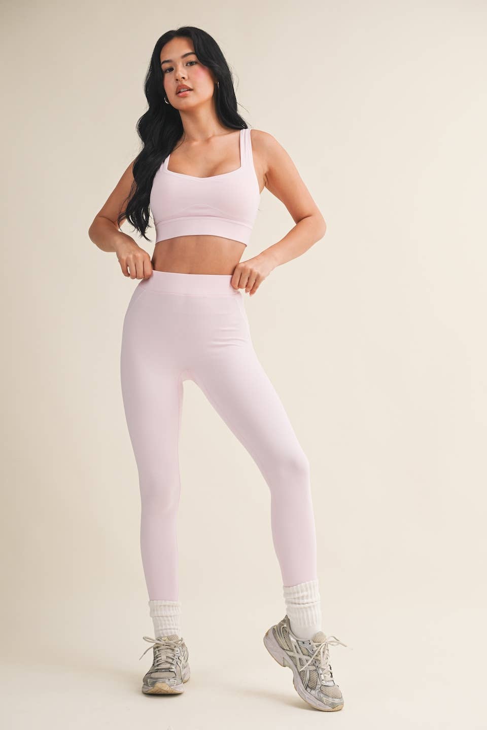 Align Sports Bra | Taupe, Pink, + Black