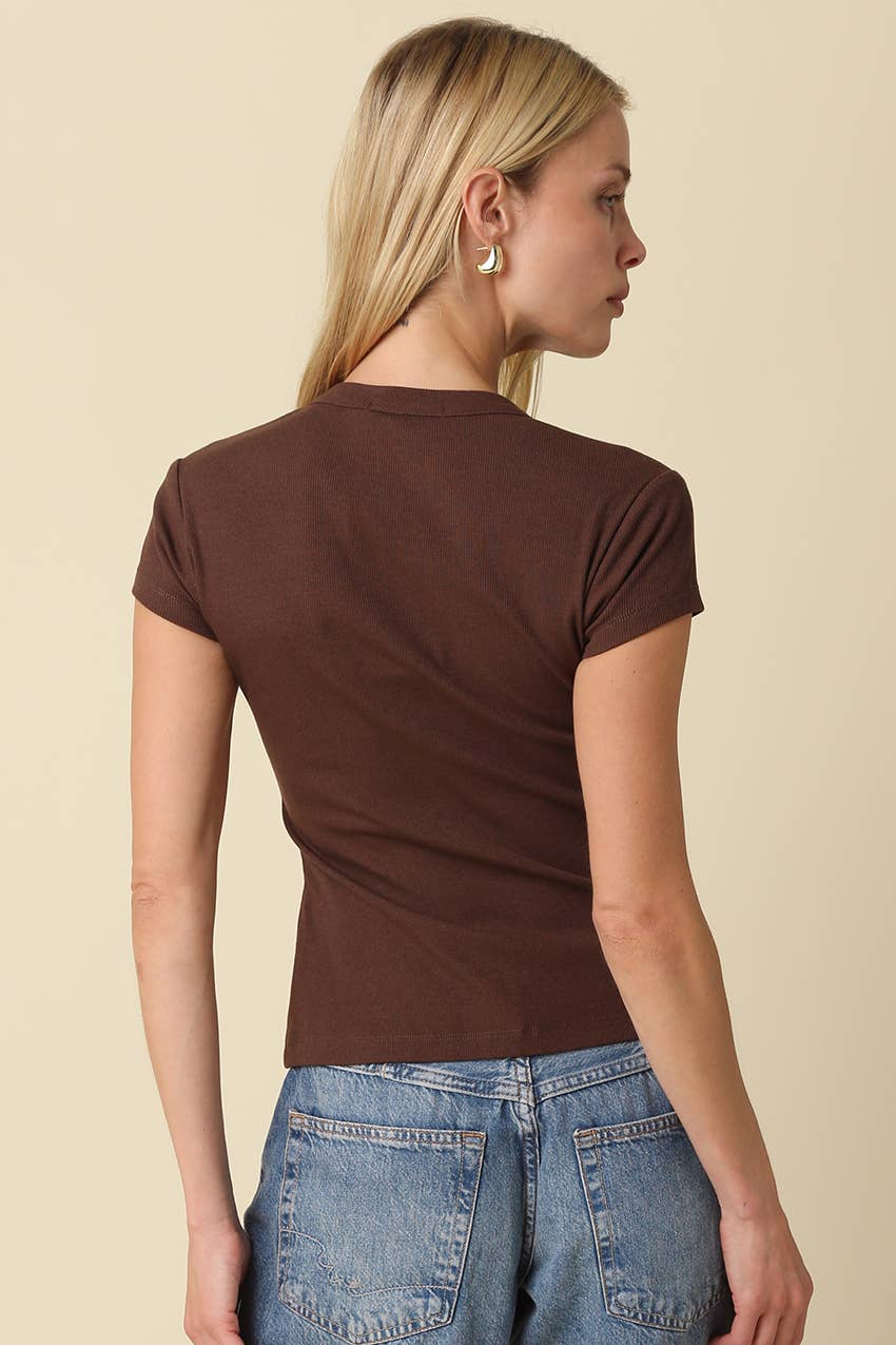 The Weekday Top | Brown